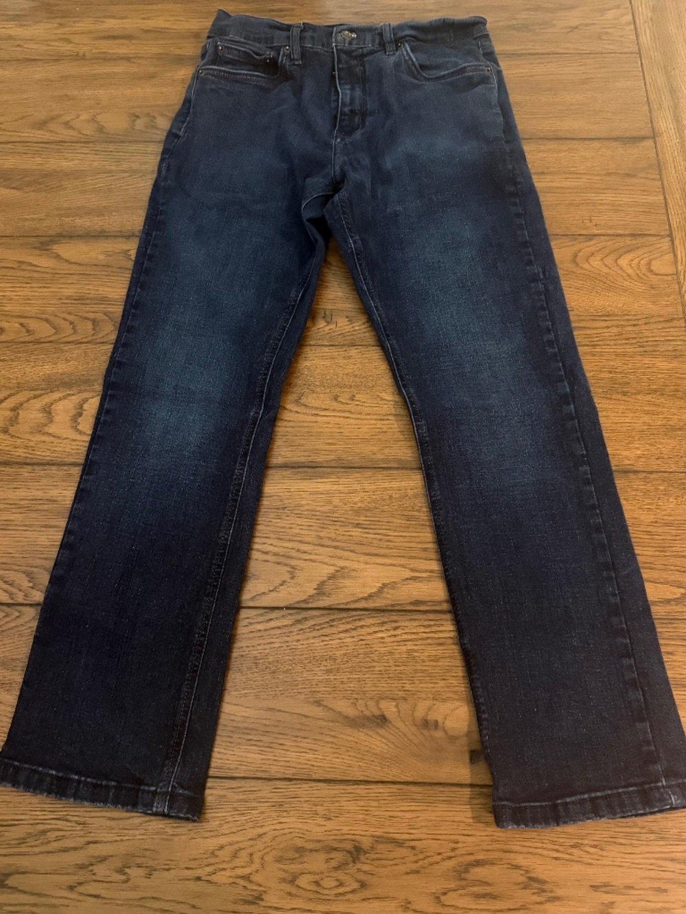 Urban Star Relaxed Fit Straight Leg Men’s Premium Dark Wash Jeans 32 x 30